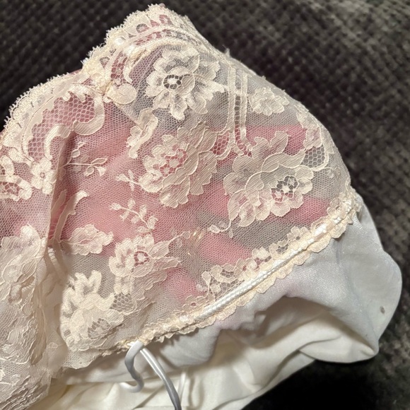 Vintage Eve Stillman Long Nightgown Lace Bodice - Picture 7 of 7